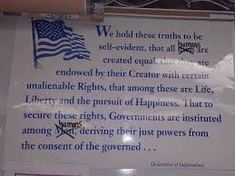 teacher alters declaration of independence